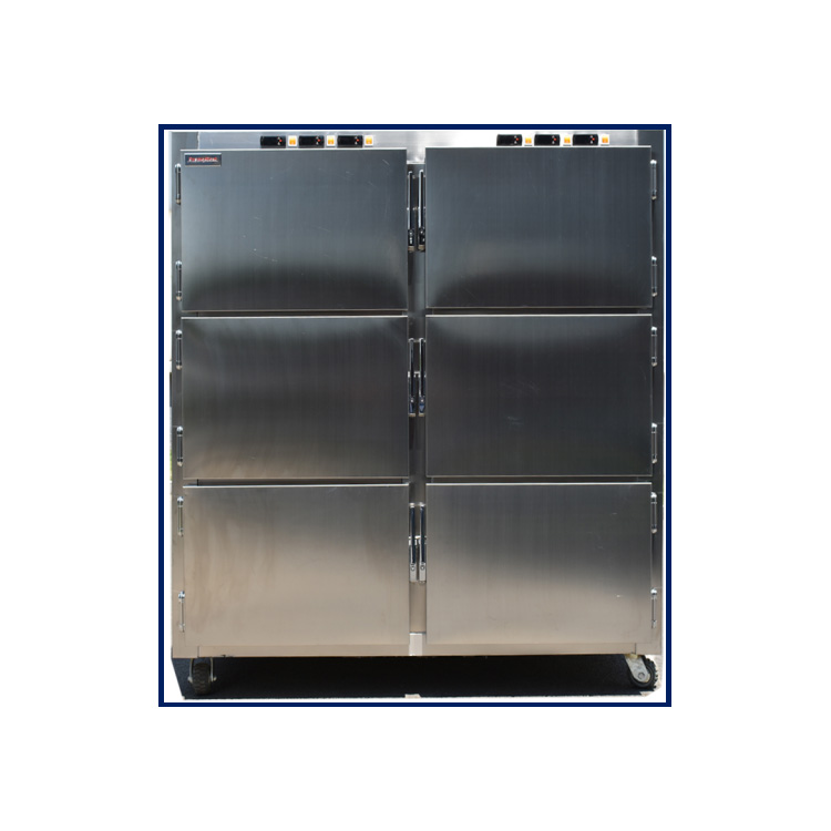 Nalika nyimpen badan ing mortuaries rumah sakit, suhu apa sistem kulkas kanggo njamin loro pengawetan lan efisiensi energi?